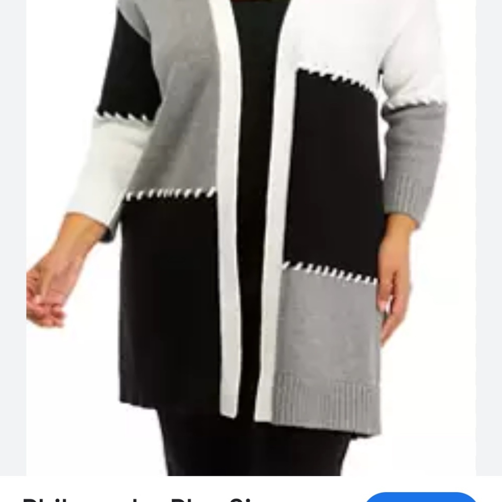 Chic Color Block Cardigan